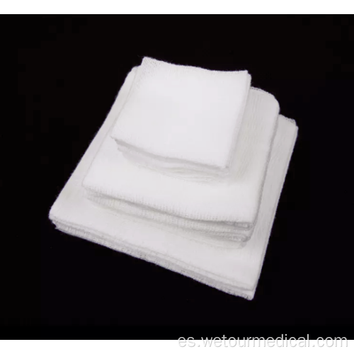 Hisopo de gasa médica de algodón estéril absorbente blanco desechable